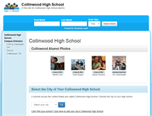 Tablet Screenshot of collinwoodhighschool.org